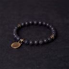 Fortune Jewel Natural Lava Rock Beads Calm Support Healing Bracelet