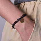 Fortune Jewel Natural Lava Rock Beads Calm Support Healing Bracelet