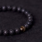 Fortune Jewel Natural Lava Rock Beads Calm Support Healing Bracelet
