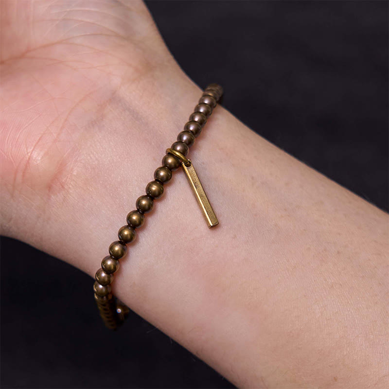 Fortune Jewel Pure Copper Brass Beads Self Care Healing Bracelet