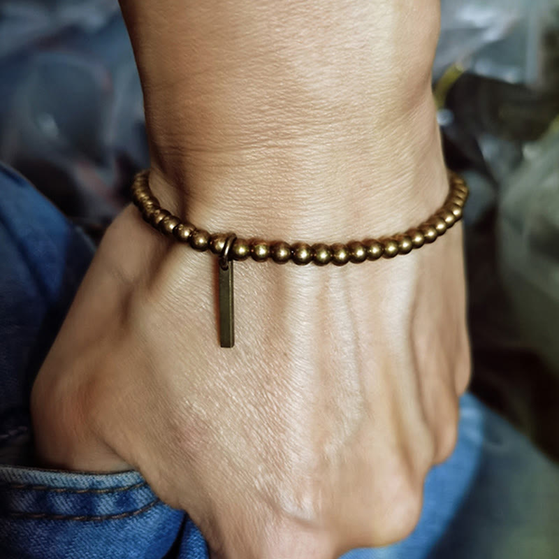 Fortune Jewel Pure Copper Brass Beads Self Care Healing Bracelet