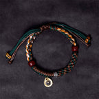 Fortune Jewel Tibetan Bone Beads Luck Rope Bracelet