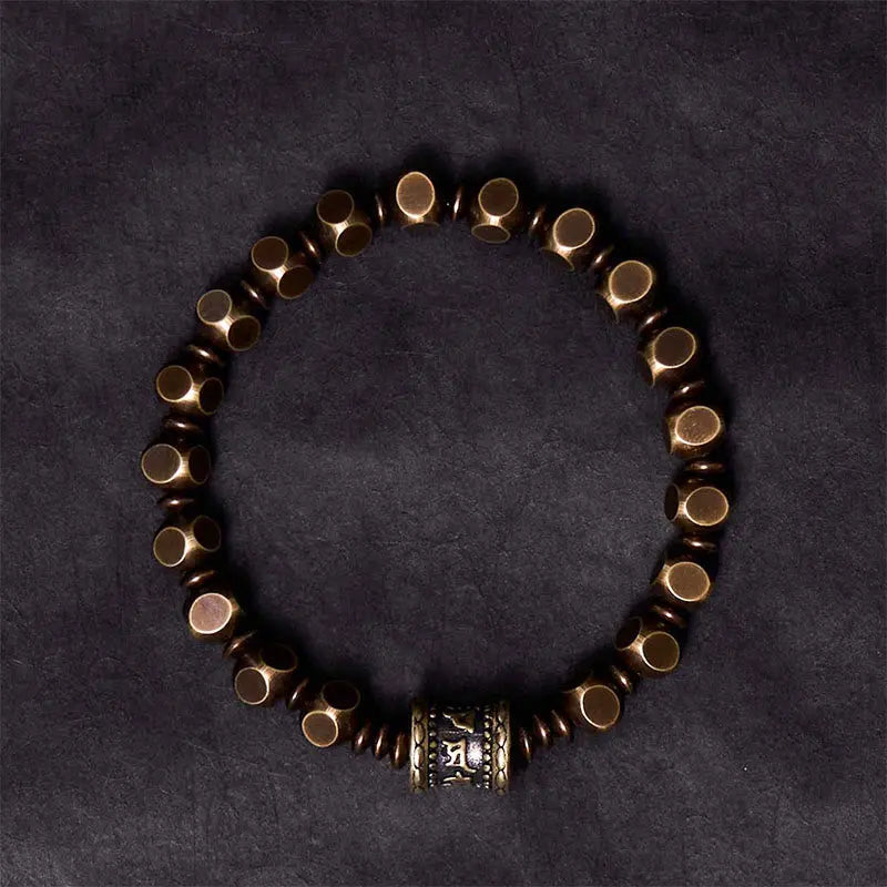 Fortune Jewel "Wishing You Balance and Strength" Brass Amulet Bracelet Includes Gift Message Card Fortune Jewel