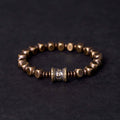 Fortune Jewel Tibetan Om Mani Padme Hum Carved Copper Brass Amulet Focus Bracelet