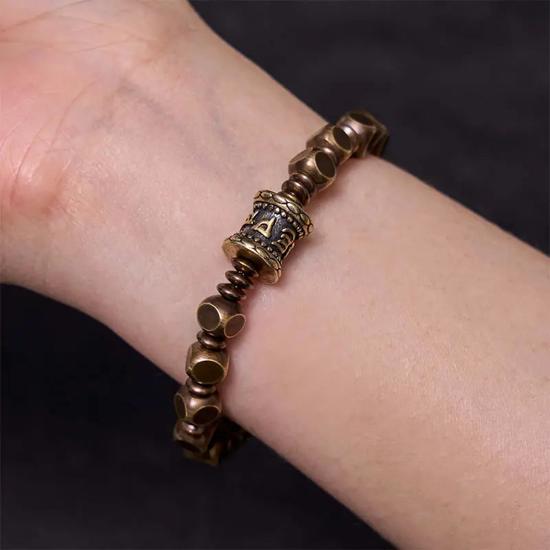 Fortune Jewel "Wishing You Balance and Strength" Brass Amulet Bracelet Includes Gift Message Card Fortune Jewel