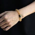 Fortune Jewel Citrine Sandalwood Bodhi Seed Protection Double Wrap Bracelet