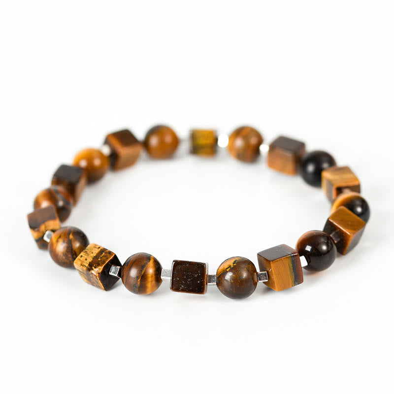 Fortune Jewel Various Crystals Black Obsidian Purification Bracelet