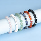 Fortune Jewel Various Crystals Black Obsidian Purification Bracelet