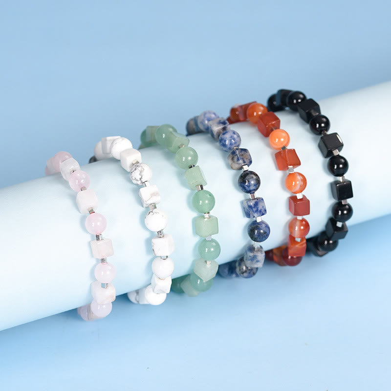 Fortune Jewel Various Crystals Black Obsidian Purification Bracelet