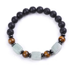 Fortune Jewel Various Crystals Lava Rock Calm Bracelet