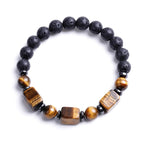 Fortune Jewel Various Crystals Lava Rock Calm Bracelet