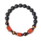 Fortune Jewel Various Crystals Lava Rock Calm Bracelet