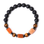 Fortune Jewel Various Crystals Lava Rock Calm Bracelet