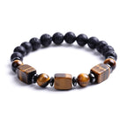 Fortune Jewel Various Crystals Lava Rock Calm Bracelet