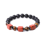Fortune Jewel Various Crystals Lava Rock Calm Bracelet