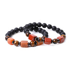 Fortune Jewel Various Crystals Lava Rock Calm Bracelet