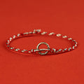 Fortune Jewel 925 Sterling Silver Peace Buckle Luck String Bracelet