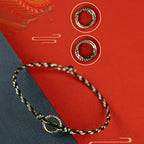 Fortune Jewel 925 Sterling Silver Peace Buckle Luck String Bracelet