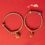 Fortune Jewel Peach Wood Fu Character Safe And Well Wealth Bracelet
