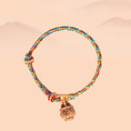 Fortune Jewel Peach Wood Fu Character Safe And Well Wealth Bracelet