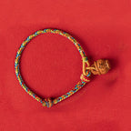 Fortune Jewel Peach Wood Fu Character Safe And Well Wealth Bracelet