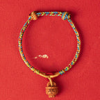 Fortune Jewel Peach Wood Fu Character Safe And Well Wealth Bracelet