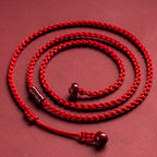 Fortune Jewel Natural Cinnabar Calm Blessing Red String Belly Chain