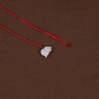 Fortune Jewel Chinese Zodiac Natural Garnet Peace Buckle Blessing Red String Belly Chain