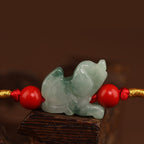 Fortune Jewel Jade Peace Buckle Blessing Red String Belly Chain