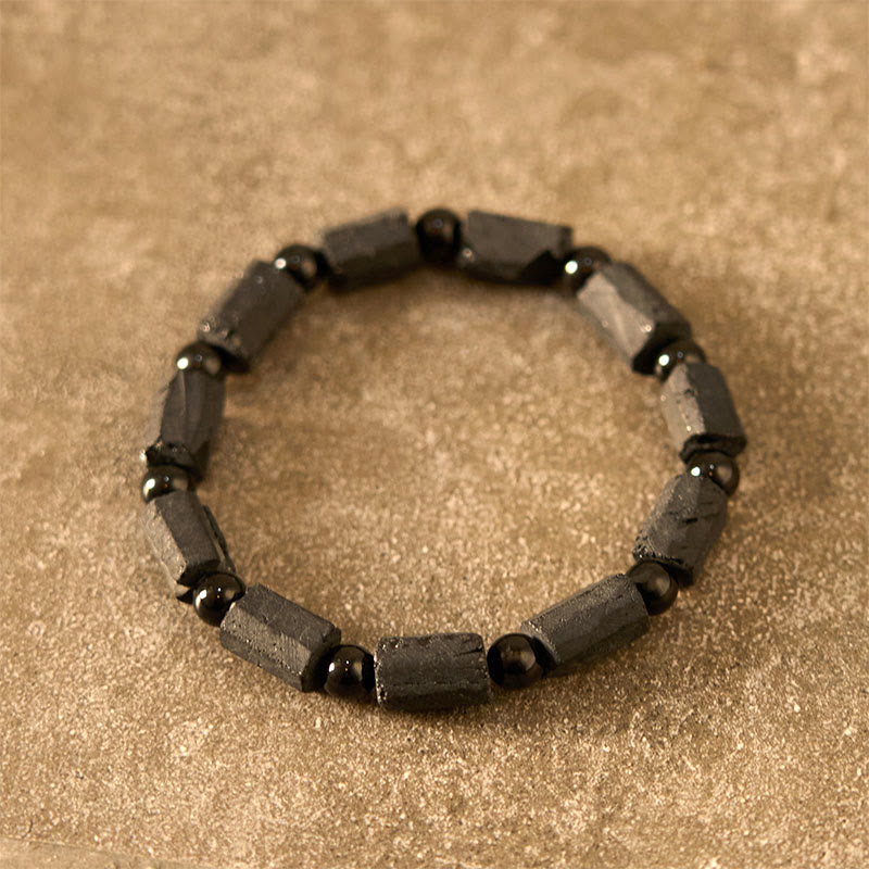 Fortune Jewel Black Tourmaline Wisdom Bracelet