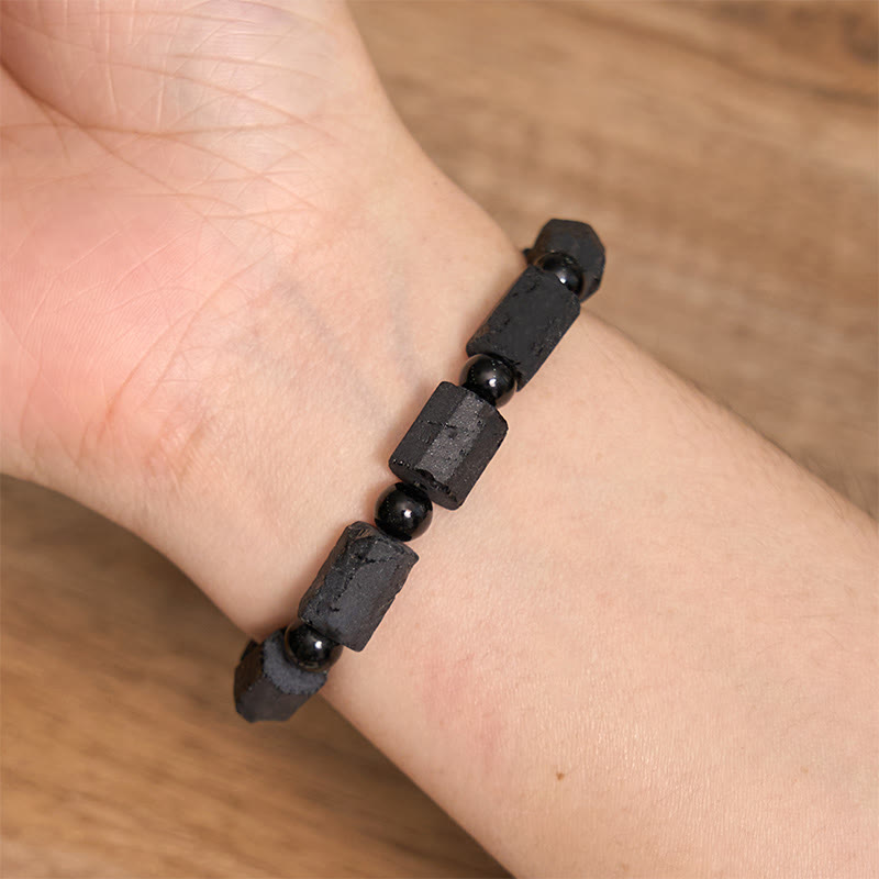 Fortune Jewel Black Tourmaline Wisdom Bracelet