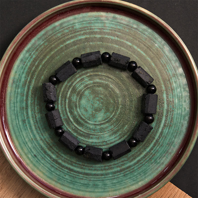 Fortune Jewel Black Tourmaline Wisdom Bracelet