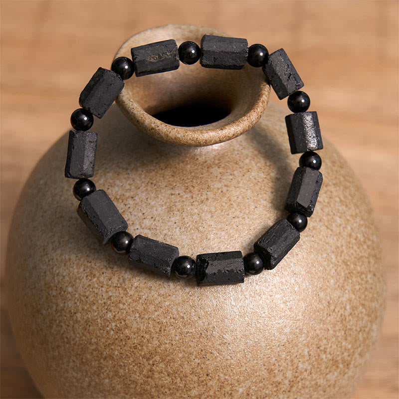 Fortune Jewel Black Tourmaline Wisdom Bracelet