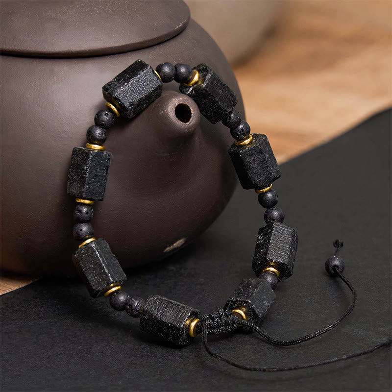 Fortune Jewel Black Tourmaline Love Bracelet