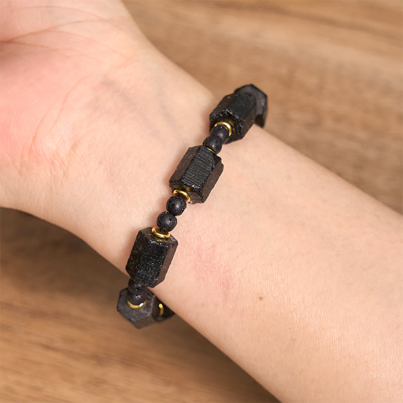 Fortune Jewel Black Tourmaline Love Bracelet