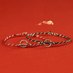 Fortune Jewel 925 Sterling Silver Peace Buckle Luck String Bracelet