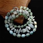 Fortune Jewel Green Emperor Stone Green Aventurine Happiness Triple Wrap Bracelet