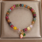 Fortune Jewel Tourmaline Lotus Seedpod Wisdom Bracelet