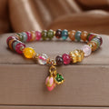 Fortune Jewel Tourmaline Lotus Seedpod Wisdom Bracelet