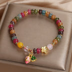 Fortune Jewel Tourmaline Lotus Seedpod Wisdom Bracelet