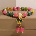 Fortune Jewel Tourmaline Jade Butterfly Wisdom Bracelet