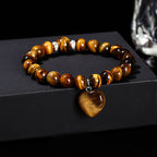 Fortune Jewel Various Crystal Green Aventurine Love Heart Balance Bracelet