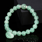 Fortune Jewel Various Crystal Green Aventurine Love Heart Balance Bracelet