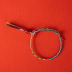 Fortune Jewel Colorful String Cinnabar Concentration Bracelet