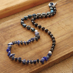 Fortune Jewel Emperor Stone Sodalite Gold Sheen Obsidian Balance Triple Wrap Bracelet