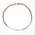Fortune Jewel Fluorite Red Agate Emperor Stone Power Triple Wrap Bracelet