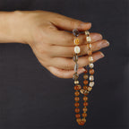 Fortune Jewel Botswana Agate Red Agate  Emperor Stone Creativity Triple Wrap Bracelet