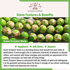 Fortune Jewel Green Emperor Stone Green Aventurine Happiness Triple Wrap Bracelet