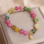 Fortune Jewel Tourmaline Fu Character Love Bracelet