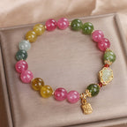 Fortune Jewel Tourmaline Fu Character Love Bracelet